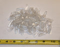 Clear Minnow Flash 2 inch Soft Plastic Curl Tail Grubs