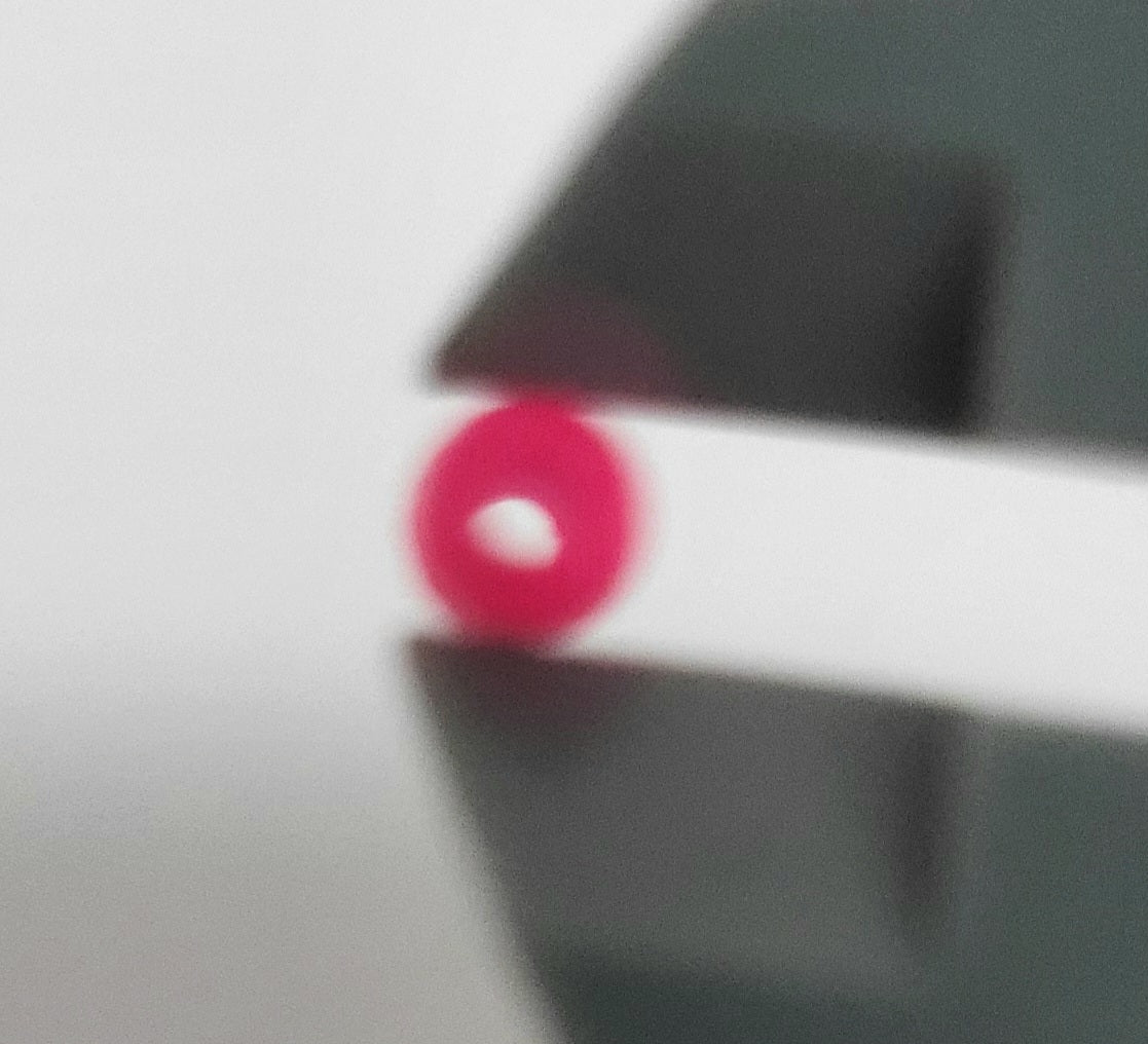 Micro Bright Pink Fly Fishing Floats  7/16" x 1/8" with hole