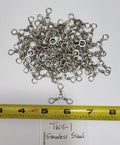 3-Way Swivels, 36 ea Size 1, Stainless Steel, 80 lb Test Heavy Duty