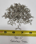 3-Way Swivels, 72 ea Size 5, Stainless Steel, 35 lb Test