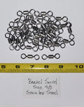 Heavy Duty Large Barrel Swivels, 36 ea Sz 4/0, Stainless Steel, 285 lb Test