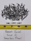 Barrel Swivels, 96 ea Sz 2, Stainless Steel, 90 lb Test