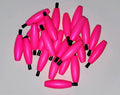 Fishing Floats 2" Bright PINK, 24 Floats, Styrofoam Cigar Shaped, Peg with hole
