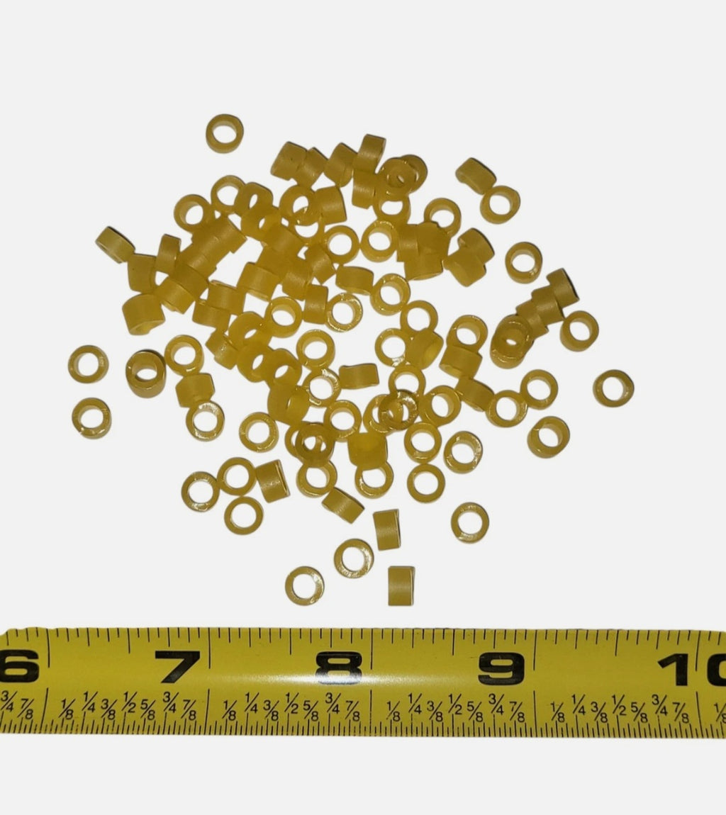 Rubber Band Line Holders For Quills, Pencil Floats, 100 pcs, 5/32" ID (4mm)
