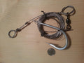 Shark Rig Heavy Duty Cable, Wire, Swivel and 12/0 HEAVYDUTY SHARP HOOK, 350 lb Miniumum cable weight